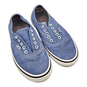 USED Vans Skate Authentic Moonlight Blue/True White Men’s sneakers SZ 7